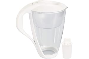 Dafi Crystal Classic - Filtro de agua de cristal (2,0 L, incluye 1 cartucho de filtro), color blanco