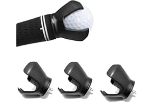 Wmzjnljy 3pcs Golf Ball Retriever For Putter 3-Prong Golf Pick-up Claw Portable Grip Sucker Tool Back Saver with Stainless Steel Screws for Golf Putter Grip(Z10-3)