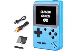 SCFRF Kids Mini Handheld Video Game Console with 400 Retro Classical FC Game for Boy Girl, 2.8 Inch, Rechargeable Battery, Christmas Birthday Gift Present for Adult Kids
