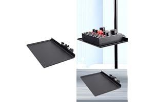 Fiacvrs Soundkarten-Tablett, Mikrofonständer, Livestativ – multifunktionales Broadcast-Rack-Regal/Mikrofon-Handy-Clip, Ersatzhalter, Bühnenrequisiten, Zubehör (Größe: 20 x 14 cm)