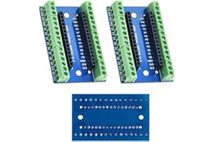 HUVZOR 3pcs Nano Extension Board with Screw Terminals, Compatible with Arduino - Expand Your Projects Easily with Secure Connections, Ideal for Prototyping and DIY Electronics