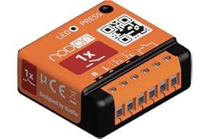 NodOn - Module Multifonction EnOcean, 1 canal contact sec, 1x10A, installation possible au tableau électrique, chaudière, porte de garage, chauffe-eau, compatible Jeedom, eedomus, MyUbiwizz
