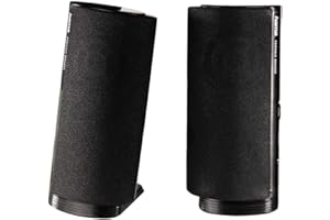‎HAMA Hama Multimedia Lautsprecher E 80 (PC Lautsprecher mit 3,5 mm Klinke, USB, 2,5 W, aktive Boxen für Computer, Laptop, Notebook, Smartphone, Tablet) schwarz