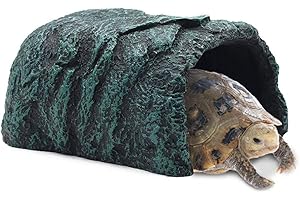 MasXirch Cueva Escondite de Reptiles, Tortuga, Roca, DecoracióN de Acuario, Piedra de Terrario, Adorno de HáBitat Natural para ArañAs Geco, Ranas, Lagartos, Peces Anfibios