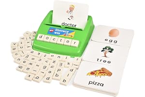 BOHS Literacy Wiz roligt spel -Lägre Case Sight Ord - 60 Flash Cards - Förskolebarn Språkinlärning Educational Toys