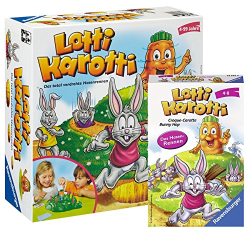 Preisvergleich Produktbild Ravensburger Kinderspiel Lotti Karotti - 21556 23393 - Lotti Karotti - Hasenrennen, Mitbringspiel / Das lustige Brettspiel für die Ganze Familie