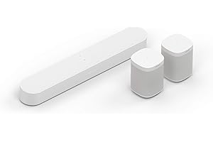 Sonos Beam WLAN Soundbar Speaker | Heimkinoset (5.0 | Beam + 2X One SL, weiß)
