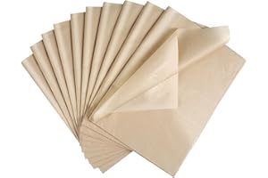 ihaspoko 100 Feuilles Papier de Soie Marron, 50×35cm Papier d'emballage Cadeau pour Artisanat et Emballage Cadeau Décoratif