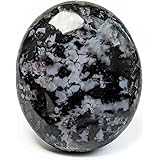 EUSICE - Pietra Naturale Gabbro, Ciottoli Guida spirituale, 100% Artigianale e Fatto a Mano, Gabbro di alta qualità per Litot