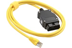 RTDHO Enet Cable for BMW, 2m OBD to Ethernet Cable RJ45 Enet OBDII Interface Diagnostic Coding Data Line for BMW F Series, ESYS, Bootmod3, ISTA, NCS Expert, INPA, Rheingold