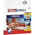 tesamoll P-Profile Seal - Gomma Sigillante per l'Isolamento degli Spazi tra Porte e Finestre - Marrone - 10 m x 9 mm x 5,5 mm