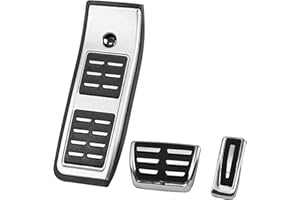 ZJIEX 1 Satz Auto Pedale Fußstütze Pedalkappen, Pedalkappen Abdeckung, FüR Audi A4 B9 A5 F5 2016 2017 2018 2019 Anti-Rutsch Pedalauflagen, Autoinnenausstattung