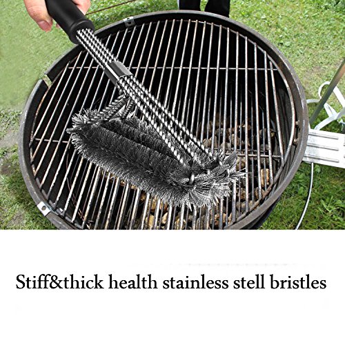 Cooleaf 18″ BBQ Grillbürsten, 304 Edestahlbürste Perfekt für gewerblichen Einsatz, Outdoor und Camping - 4