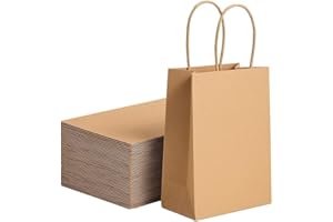 PAKOMAT Torby papierowe 18x22 cm na prezenty a5 mała EKO szara brązowa torba MOCNA 10 szt