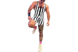 Bauzuoyo Sportlich Schwimmanzug Herren Jumpsuits Einteilige ärmellose Active Wrestling Trikot Gewichtheben Lightweight Wrestling Singuletts Athletic Supporters Slim Fit Sport Bodysuit