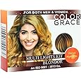 Color Grace Hair Highlighter Kit | Professional Blondor Powder & Developer | Golden Blonde Hair Lightening & Bleach Powder | DIY Salon-Quality Hair Bleach for Men & Women