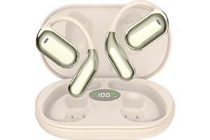 Boytond Ultra Open Ear Earbuds - Bone Conduction Headphones Wireless Bluetooth, Waterproof Deep Bass Earphones for Fitness and Running, Secure Fit for Small Ears, Sweat-Resistant for Workouts