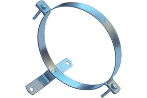 WOLFPACK LINEA PROFESIONAL - Abrazadera Para Tubo Estufa Galvanizado Con Soporte 150 mm.