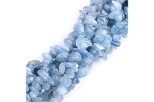 GEM-INSIDE CREATE YOUR OWN FASHION GEM-Inside Aquamarine Chips 5-8mm Gemstone Semi Precious for Jewellery Making 34" per Strand