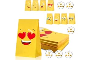 BULL TIGER PRESTIGE 48 sztuk kolorowych torebek papierowych, opakowanie cukierków, torebki na prezenty, małe torebki na prezenty, papierowe torebki na prezenty, słodycze (w zestawie z naklejkami)