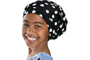 Alnorm Girls Satin Lined Slouchy Beanie Cap with Premium Elastic Band