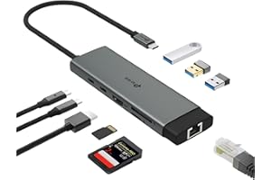 ‎TP-LINK TP-Link UH9120C Docking Station USB C Hub PD100W, 4K 60Hz HDMI, 1× USB C, 3× USB A, Gigabit Ethernet, SD- und microSD-Karten, kompatibel mit MacOS, Windows, Linux, iPad OS, iOS, Android, ChromeOS