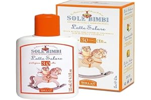 Helan, Sole Bimbi, Creme Solaire SPF 30 Fluide Enfants et Bébés, Creme Solaire Bebe et Enfants Corps et Visage, Hydratante et Protectrice avec Calendula, Aloe Vera et Vitamine E, 125 ml, Made in Italy
