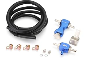 Twilight Garage Universal Turbo Tee Bleed Valve Adjustable Bilateral Petrol Diesel Turbo Skyline Manual Boost Controller Kit - Blue