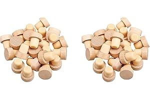 RCYF Lot de 50 bouchons en liège réutilisables en de T pour bouteille de vin en bois et caoutchouc