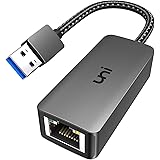 Adapter USB na Ethernet, uni bez sterownika USB 3.0 na 100/1000 Gigabit Ethernet LAN, adapter sieciowy RJ45 kompatybilny z Ma