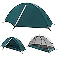 Underwood Aggregator 1/2 Man Backpacking Tent - Lightweight Waterproof One Man Tent for Camping, Easy Set Up Compact 1/2 Person DomeTent, 3 Season One PersonTent for Hiking, Camping, Outdoor