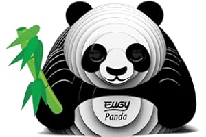 EUGY 013 Oso Panda. Eco-Friendly 3D Paper Puzzle