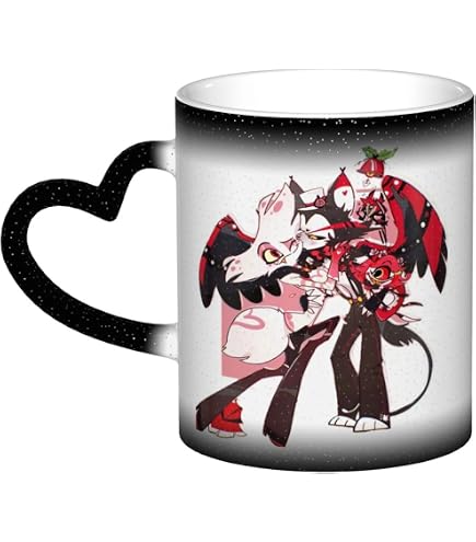 Elbenwald Alastor Mug with Full-Print for Hazbin Hotel Fans