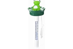 INCETUE Floating Pool Thermometer, Cute Frog Water Thermometer for Ice Bath with String, Cold Water Temperature Gauge for Outdoor & Indoor Swimming Pools, Spa, Pond, Hot Tub, Wild Swimming