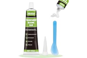 100 ml transparent silikon tätning, vattentät, självhäftande resistent | Transparent silikon, transparent vattentät tätning, flexibel, hållbar och robust, lämplig för metall, keramik och glas