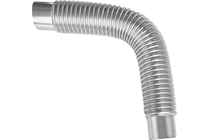 Lecerrot Cheminée De Poêle À Bois En Acier Inoxydable, Tuyau Flexible Pour Bois, Ø 60mm, D'extension Réchaud Camping, Cheminée, Accessoire Camping Plein Air