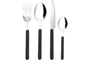BRUNNER Delice Set di posate da campeggio, confezione da 16 pezzi, Nero
