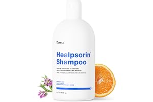 Healpsorinpsoriasis mjällschampo. Flaky hårbottenpsoriasisbehandling. Hjälper med eksem, dermatit och klåda torr hårbotten. Salicylsyraschampo. Innehåller Dermosoft® 1 %. 500 ml