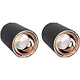 Mufasa 6 Watts Black Body LED Round Surface Light Cylindrical Shape Indoor Ceiling Mounted Spot Light Down Light Aluminium Body (7Cm Height) (Warm White) (Pack of 2)
