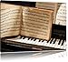 Produktbild Dark Klavier Noten, Nahaufnahme Piano Leinwandbild, Kunstdruck, Keilrahmen, Motive, Poster, riesig, gerahmt, Wandbild, Gemälde, Ölbild, Plakat, Format:100x70 cm
