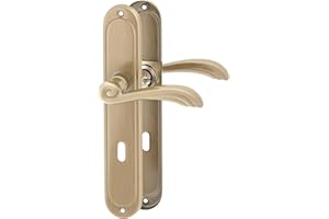 ERGO line VERONA Bronze, klassische Türbeschlag Türgrifffür Zimmertüren Langschild Drückergarnitur, Türbeschlag, Türklinke, Türdrücker