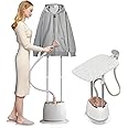 INGUNAR 2 in 1 Vertical Garment Steamer, 10 Levels Settings, 1800W, 10 levels, 1.6L Tank, 40g/min Steam, Wide Head
