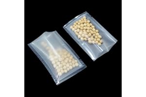 WACCOMT Pack 100 Sacchetti per Imballaggi in Plastica Apertura Superiore a Caldo Sacchetti Sottovuoto Nylon per Alimenti Confezione da 10 x 15 cm