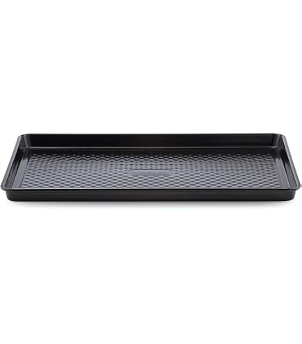 Plaque De Cuisson Rectangulaire Anti-adhésive - Acier Carbone, Revêtement Résistant Aux Rayures - 3