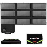 X-DRAGON Solar Ladegerät, 70 W Faltbar Solar Panel (5 V USB mit SolarIQ + 18 V DC + Parallelanschluss) Laptop Ladegerät…