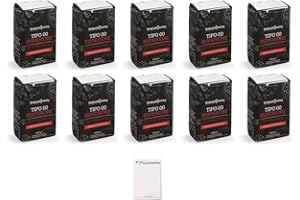 ‎BROTZUTATEN 10x1kg Tipo 00 Superiore Di Grano Tenero 10x1kg, hoher Eiweißgehalt, tolles Pizzamehl für lange Teigführung + 1x Pizzamehle Notizblock