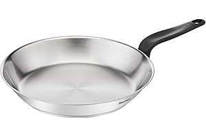Tefal Primary Poêle inox 28 cm, Garantie 10 ans, Acier inoxydable haute qualité, Induction, Pour cuisiner de délicieuses recettes et déglacer E3080604