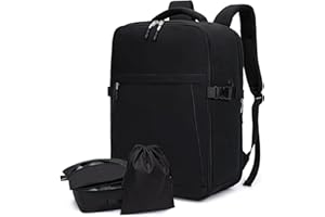 LOSSGA Zaino da Viaggio Aereo Bagaglio a Mano per EasyJet 45x36x20 Zaino Aereo Cabina con Gestore Bagagli Borsa da Viaggio con Scomparto Computer