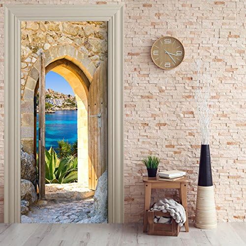Door Wallpaper self adhesive - MEDITERRANEAN