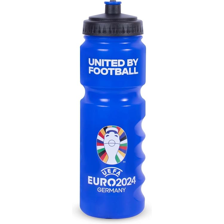 Manchester City Enfant Hy-Pro Euro 2024 Bouteille En Aluminium De 750 Ml, Sous Licence Officielle, Design Stade, Paille Pliable Intégrée, Légère, 0,75 L, étanche, Réutilisable Gourde Fc Barcelone